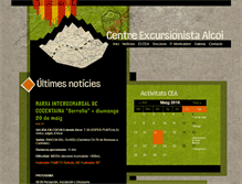 Tablet Screenshot of centrexcursionistalcoi.org